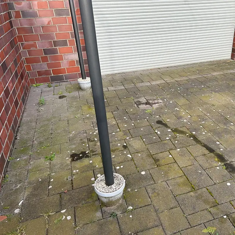 Terrasse in Goch vorher